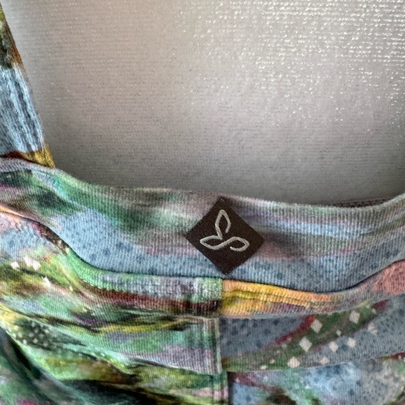 Prana Cantina Dress in Blue and Graceful Floral Halter Size Med - Picture 7 of 10